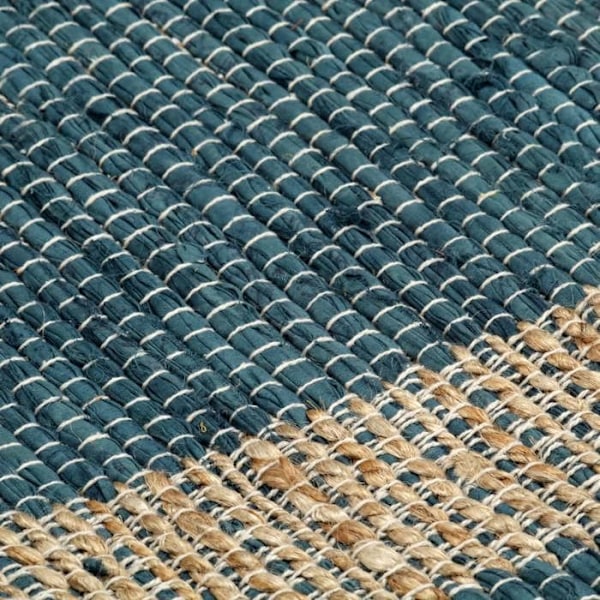 Käsintehty Jute Matto Sininen 160 x 230