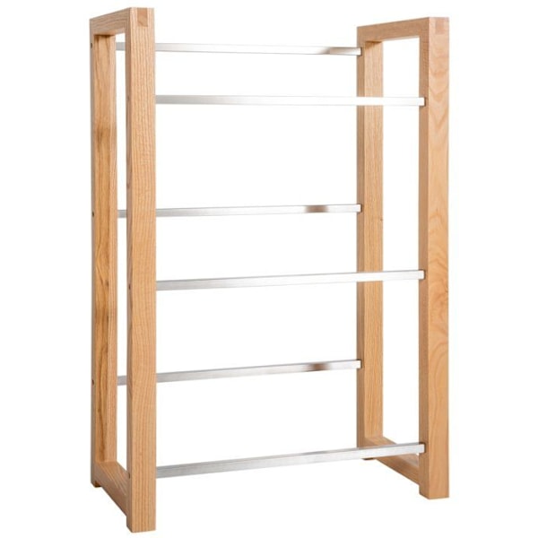 hylla för 3 dryckeslådor förvaring stöd flaskor 112x56 cm i ek 10_0003148 kastanj