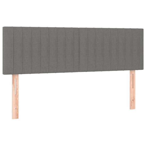 Sänggavel - Ej specificerad - 144x5x78/88 cm - Mörkgrå tyg - Färgglad LED - Contemporary design Mörkgrå