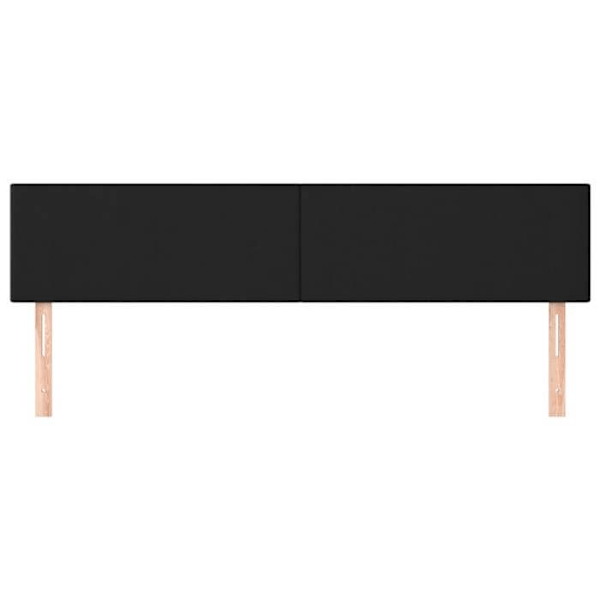 Sänggavel - Klassisk - 80x5x78/88 cm - Konstläder svart - Hållbar - Lätt att rengöra Svart