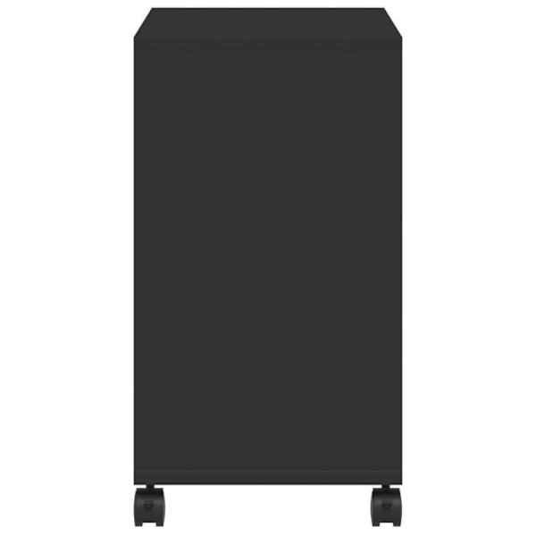 Sidetabel på hjul 50 x 30 x 55 cm sort ingeniørtræ DEC032334 kastanj