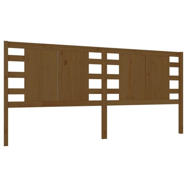 Hovedgærde - TDL - 206x4x100 cm - Massivt træ - Lys brun - Ikke aftageligt