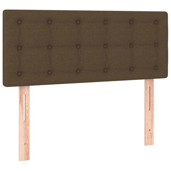 Hovedgærde til seng, soveværelse, møbel, 100 x 5 x 78/88, mørkebrunt stof