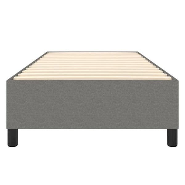 Sommier - TDL - 100x200 cm - Tummanharmaa kangas - 1 paikka - Vanerilastut Mörkgrå