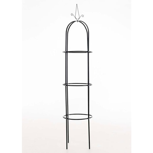Puutarhan tuki köynnöksille, puutarhakoriste, 200x38 cm, mustaa metallia 10_0003960 Metall