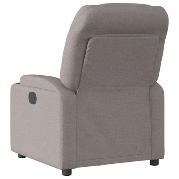 Recliner TV med elektrisk lutningsfunktion mycket bekväm i taupe tyg DEC028570 Guld