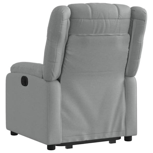 Fauteuil relax TV med elektrisk løftefunktion, meget komfortabel i lys grå stof DEC028316 Grå