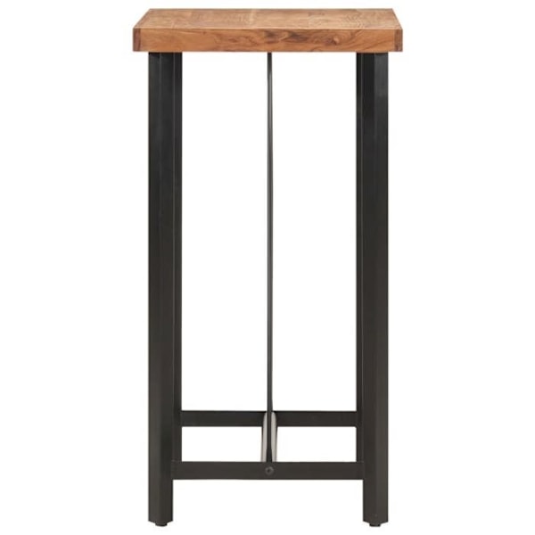 Multifunktionel sidebord 55 x 55 x 107 cm massivt akacietræ og jern DEC036319 kastanj