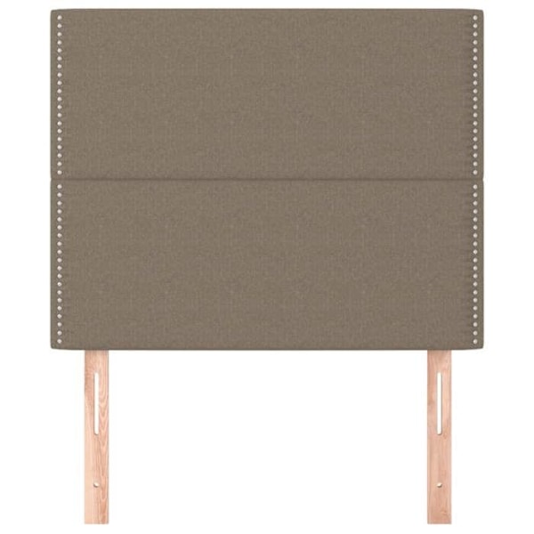 Hovedgærde til soveværelse, sengemøbel i 2 dele 90 x 5 x 78/88 cm, taupe stof TDL0206179 Mol
