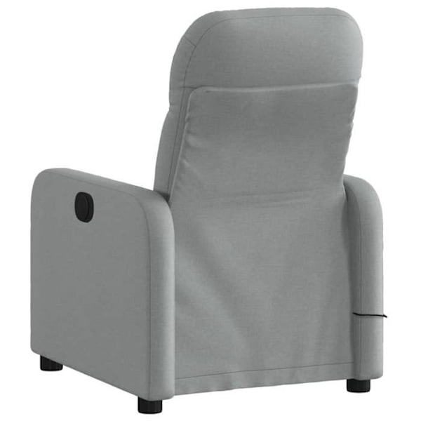 TV-recliner med massagefunktion 6-punkts massage i lys grå stof DEC026922 Grå