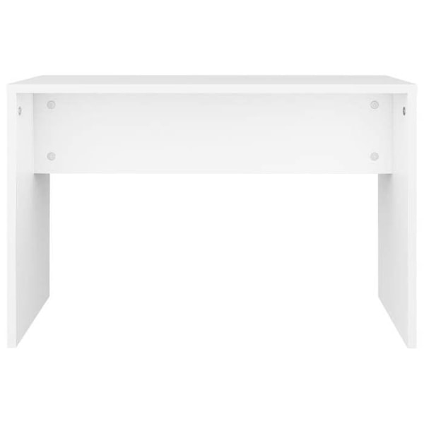 Vit med vit ställningspall 70 x 35 x 45 cm vit ingenjörsträ DEC024974 Vit