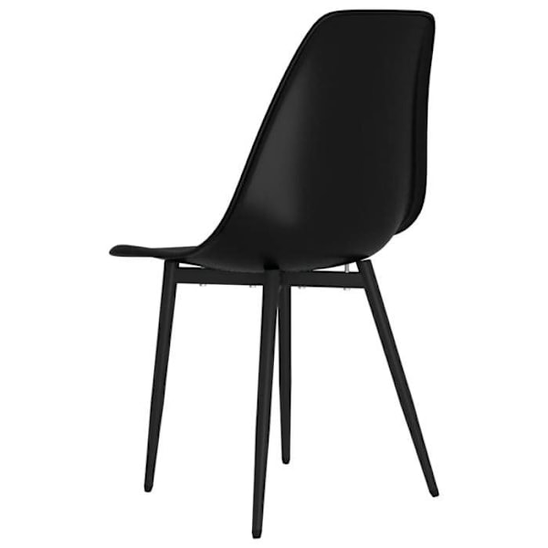 Set med 6 stolar i klassisk design för matsal i svart pp DEC025699 Svart