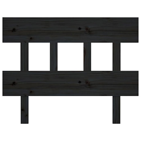 Hovedgærde - Klassisk - Sort fyrretræ - 93,5x3x81 cm - Tidøst stil - Rustik charme Svart