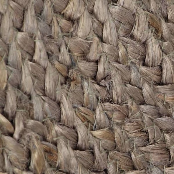 Matto - Jute - Pyöreä - Harmaa - Luonnollinen - Sisätila Grå