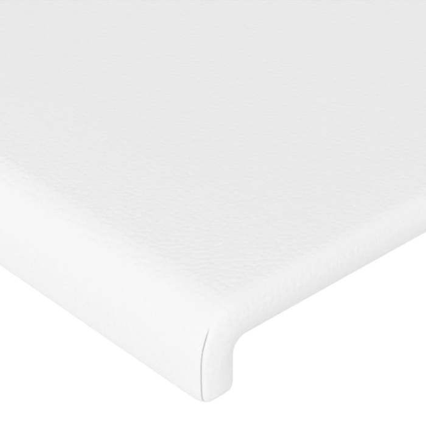 Hovedgavl - Ikke specificeret - 100x5x78/88 cm - Syntetisk læder hvid - Klassisk stil - Holdbar Vit