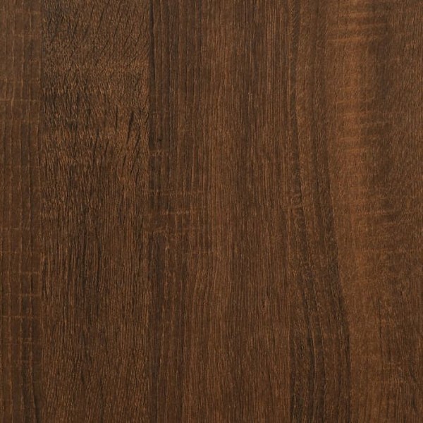 Consolepöytä hyllyillä, käytännöllinen järjestettyyn eteiseen, koko 100 x 22,5 x 75 cm, engineered wood ja metalli, DEC031826 kastanj