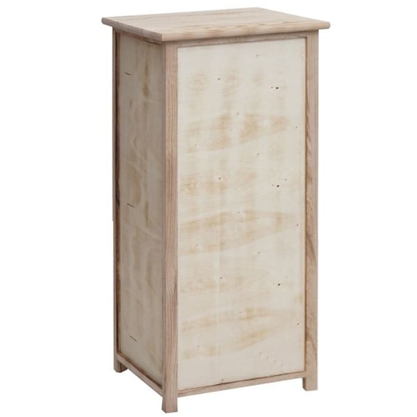 Kommode med skuffe og 3 kurve 83x40x29 cm naturlige kurve lys brun 04_0006507 kastanj