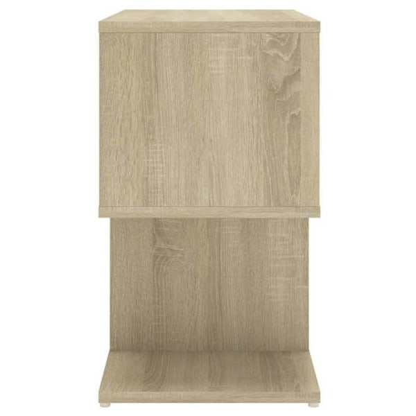 Sängbord med förvaringsfack 50 x 30 x 51,5 cm fanér i ekfärg DEC033887 kastanj