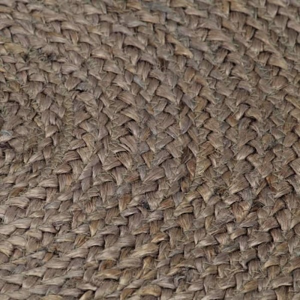 Matto - Jute - Pyöreä - Harmaa - Luonnollinen - Sisätila Grå
