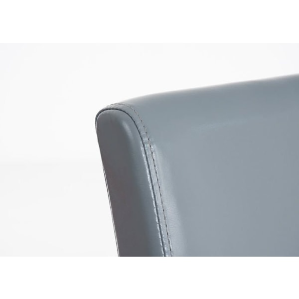 Moderni PVC-harmaa ruokapöydän tuoli x1 ja ruskeat puujalat 10_0002018 kastanj
