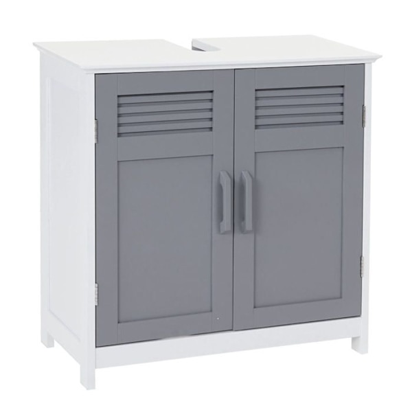 Kylpyhuoneen allaskaappi 60 x 60 x 30 cm harmaa MDF 04_0007842 Grå