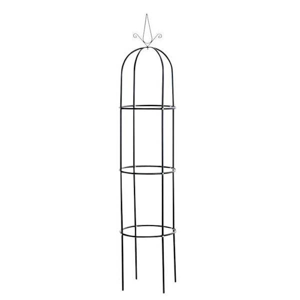 Havelåge til støtte for klatreplanter dekorationshave 200x38 cm metal sort 10_0003960 Metall