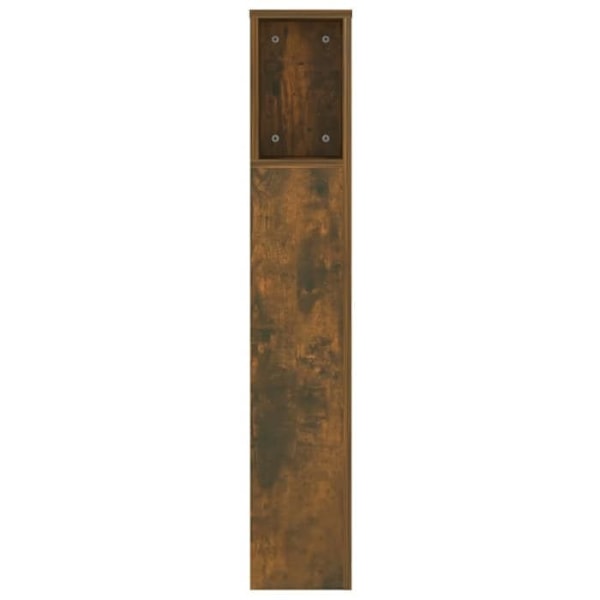Hovedgærde - MDF - 140 cm - Brun - Indbygget opbevaring - Moderne stil kastanj