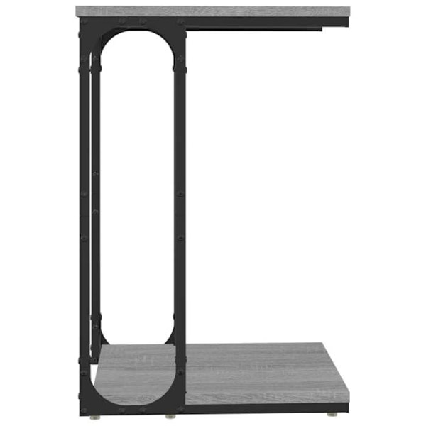 Sivupöytä sohvan päätyyn kasvitukea varten 40 x 30 x 60 cm harmaa ingeniería-puu DEC032525 kastanj