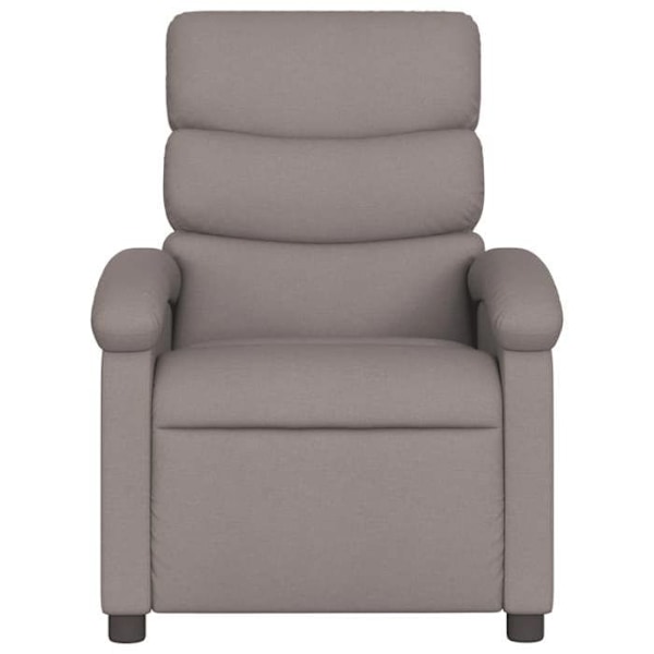 Fauteuil relax TV med komfortabel polstring, manuel vippefunktion i taupe stof DEC028181 Guld