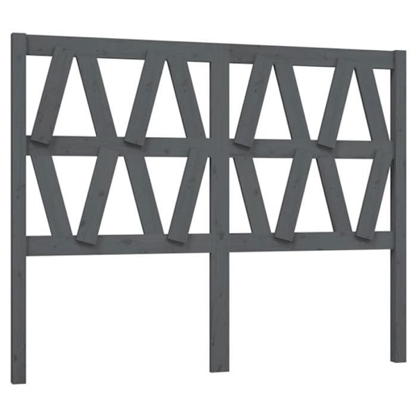 Hovedgærde - Fyrretræ - 126x100 cm - Grå farve - Moderne stil - Moderne design Grå