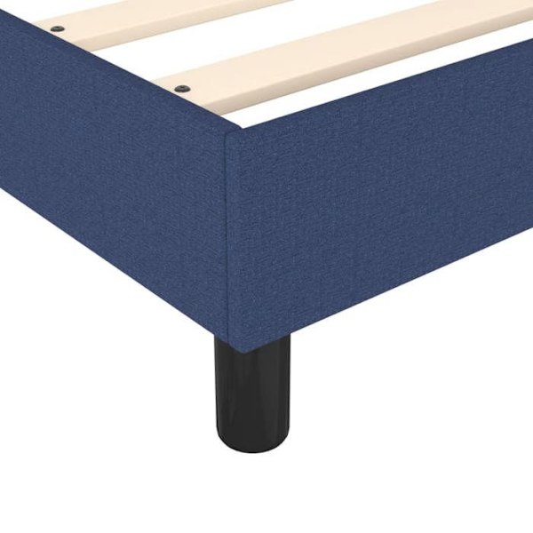 Sommier - TDL - 80x200 cm - Sininen kangas - 1 paikka - Vanerilamellit Blå