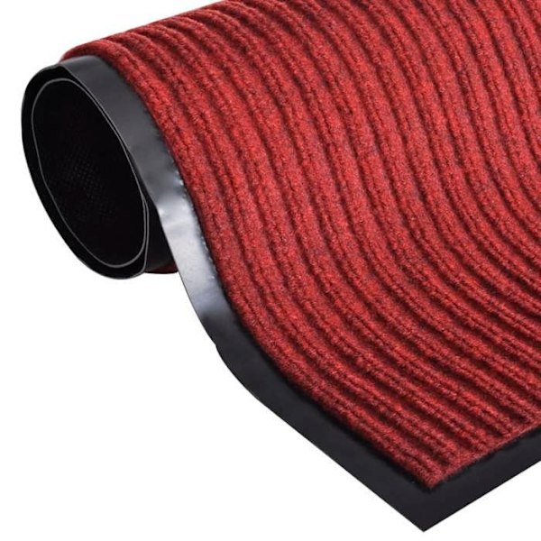 Dørmåtte - PVC - Rød - 120x180 cm - Skridsikker - Firkantet Röd