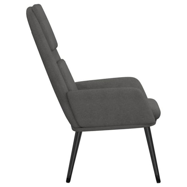 Moderne grå stof loungesofa stol DEC026661 Grå