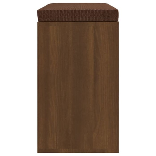 Skoopbevaringsbænk 10 rum 103 x 30 x 48 cm ingeniørtræ farve egetræ brun DEC024864 Brun