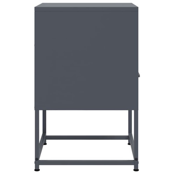 2 kpl yöpöytiä laatikoilla ja osastolla 36 x 39 x 60,5 cm antrasiitti teräksestä DEC034828 Flerfärgad