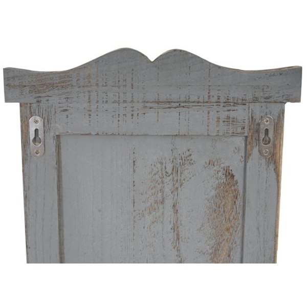 2 kpl seinätelineitä puutapeilla 109x28x4 cm harmaasta vanhasta puusta 04_0007418 kastanj