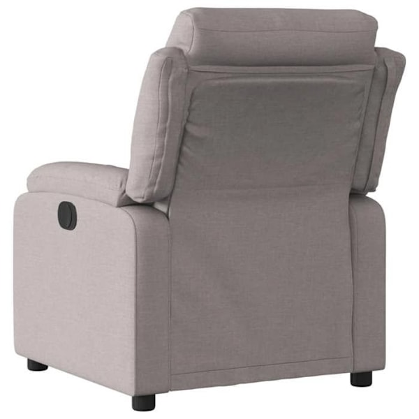 Fauteuil relax TV med komfortabel polstring og manuel hældningsfunktion i taupe stof DEC028183 Guld