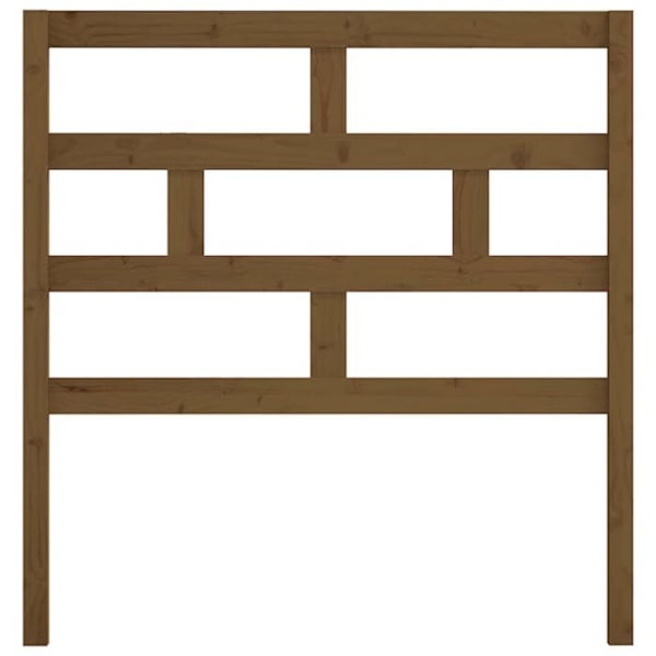 Sänggavel - Massivträ - Ljusbrun - 96x4x100 cm - Modern Stil - Elegant Design Ljusbrun