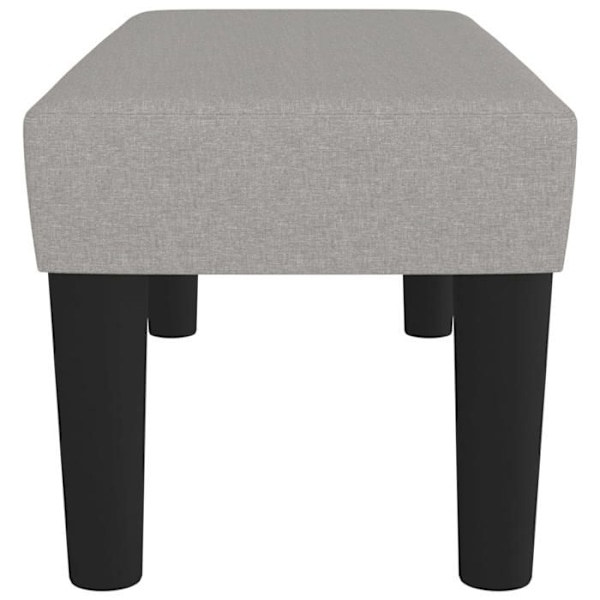 Bænk til fodenden af sengen design klassisk 70 x 30 x 30 cm i gråt stof DEC024672 Grå