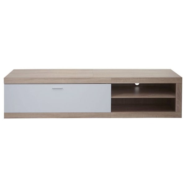 TV-möbel med två förvaringsutrymmen med dörrar 43x180x41 cm MDF i vit eklook 04_0007854 Vit