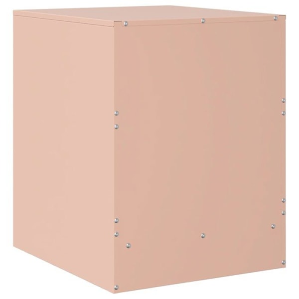 Natskab med skuffer 34,5 x 39 x 44 cm stål rosa DEC034547 Rosa