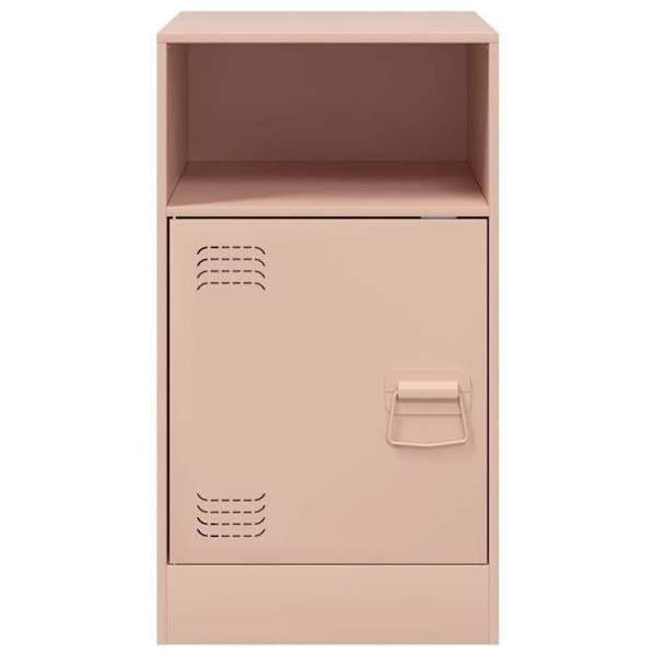 Natskab med compartment med dør og hylde 34,5 x 39 x 62 cm stål rosa DEC034551 Guld