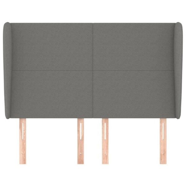 Hovedgavl - Ikke specificeret - 147x23x118/128 cm - Mørkegrå - Klassisk - Højderegulerbar Mörkgrå