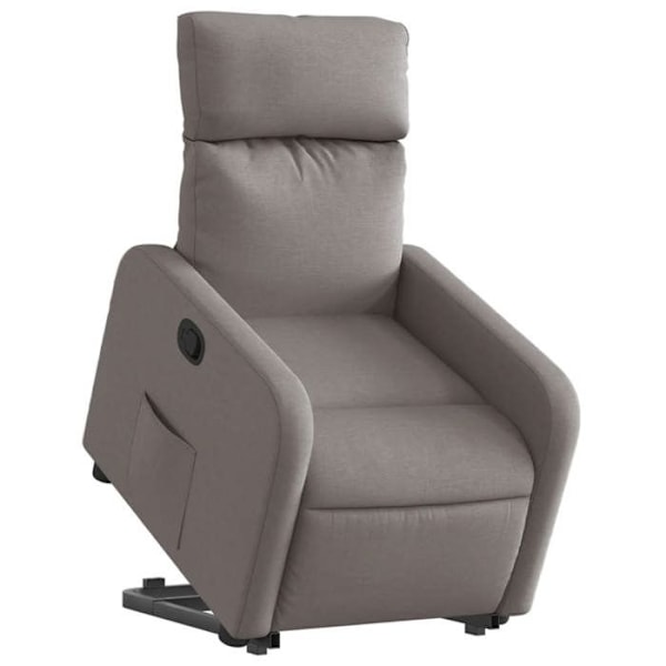 Soffa relax TV, komfortabel stoppning, elektrisk lyftfunktion i taupe tyg DEC028192 Guld