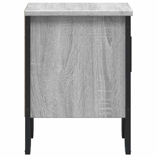 Natskab med rum og dør 40 x 30 x 40 cm grå ingeniørtræ DEC034599 kastanj