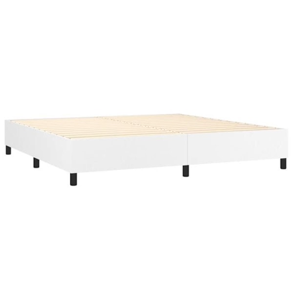 Seng – TDL – 200x200 cm – Hvid – 2 personer – Med lameller – Nem montering Vit