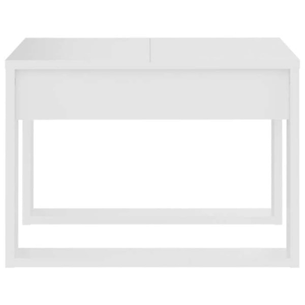Bordlampe bord 50 x 50 x 35 cm hvid ingeniørtræ DEC032359 Vit