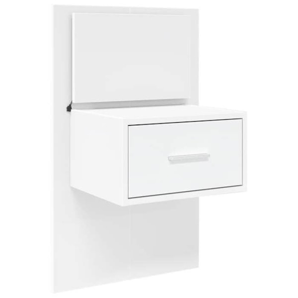 Seinäliitintaso LED-valoilla ja laatikolla 48,5 x 32,5 x 80 cm valkoista taihinta DEC034162 Vit