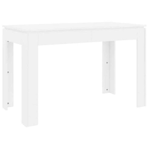 Mødebord i enkelt design 120 x 60 x 76 cm hvidt ingeniørtræ DEC036636 Vit