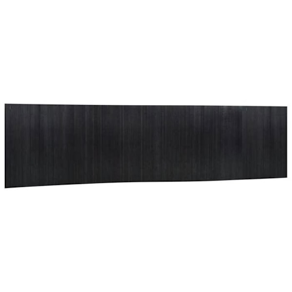 Paravent erottava seinä 165 x 800 cm musta bambu DEC031164 Svart